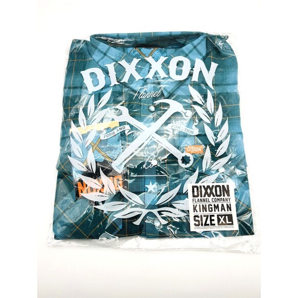 Dixxon Flannel Shirt Mens Kingman Blue XL New - Picture 1 of 3
